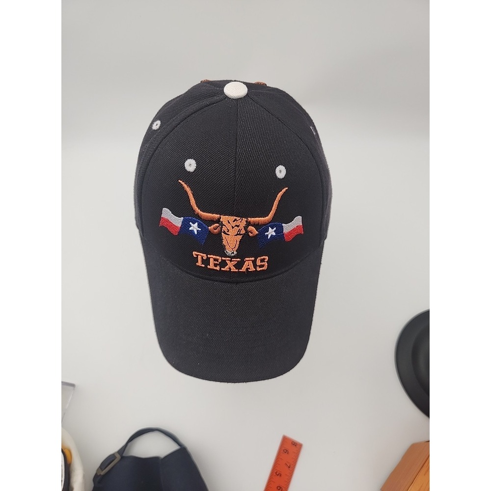 Brand New Black Texas Baseball Cap – Embroidered Logo, Adjustable Fit - Picture 9 of 12